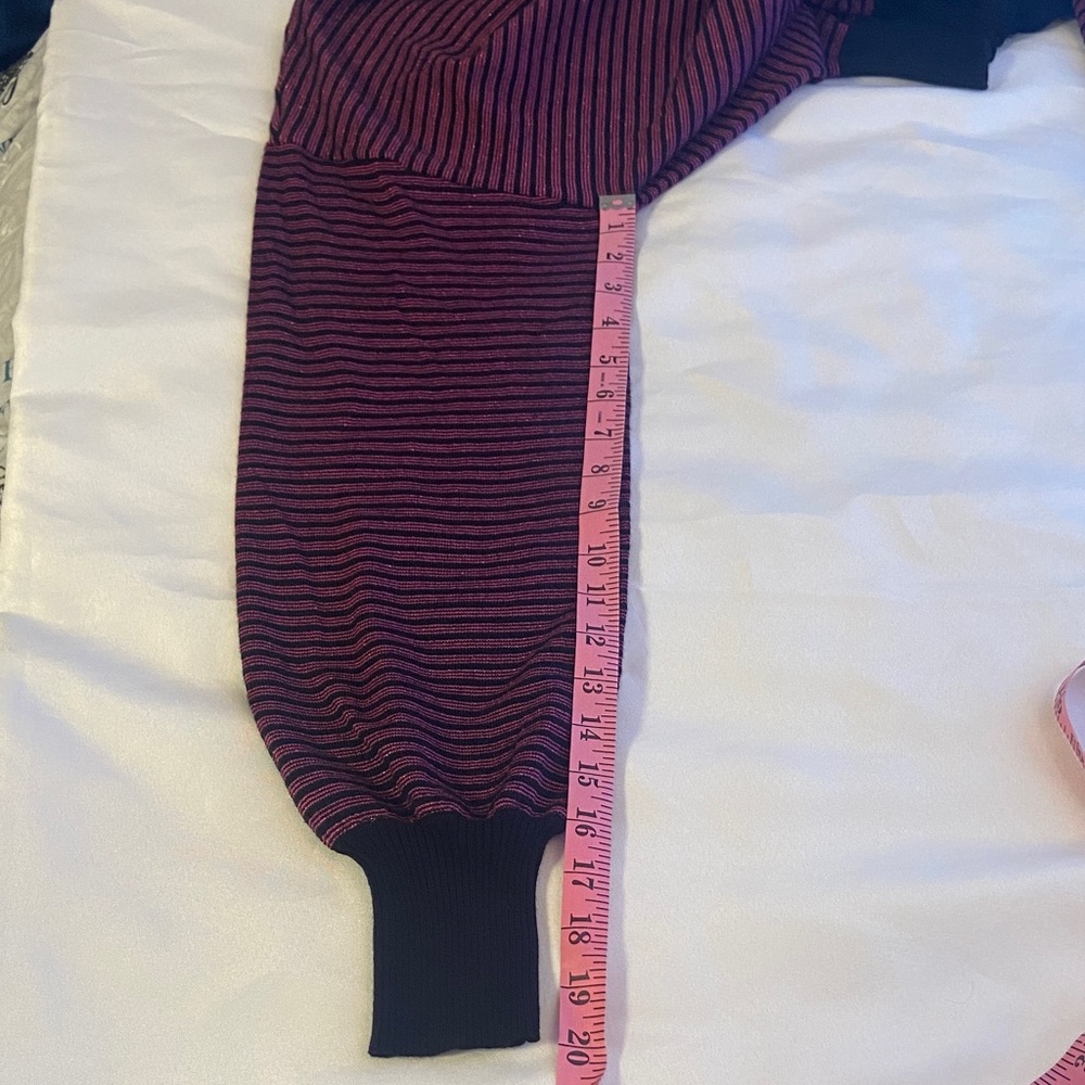 Striped Long-Sleeve Sweater - Black & Plum - Picture 6 of 7